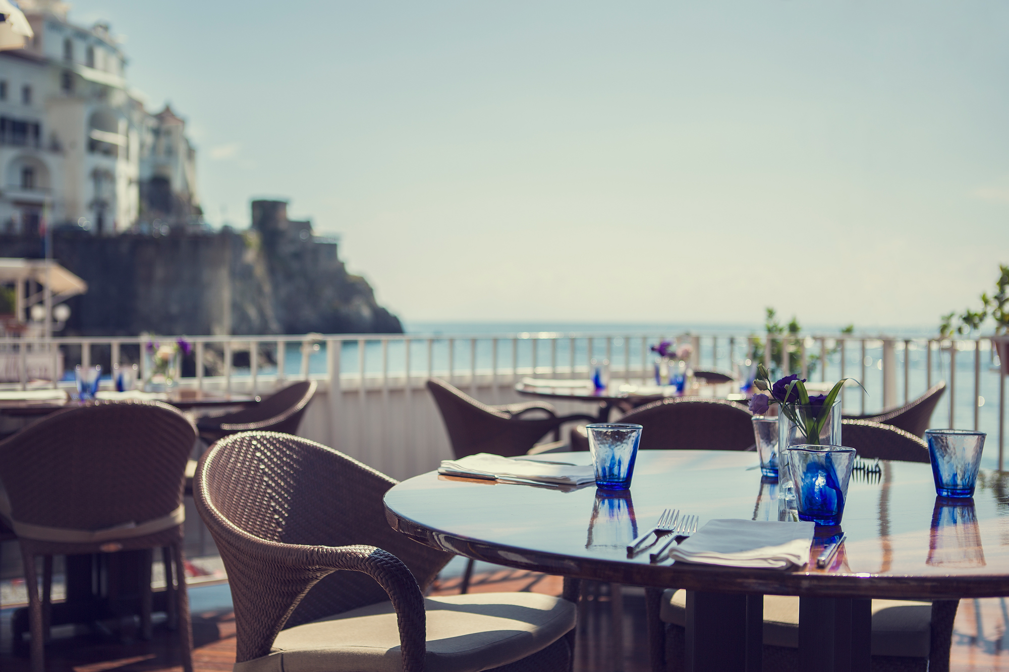 Visit Marina Grande restaurant with luxury yacht charter
